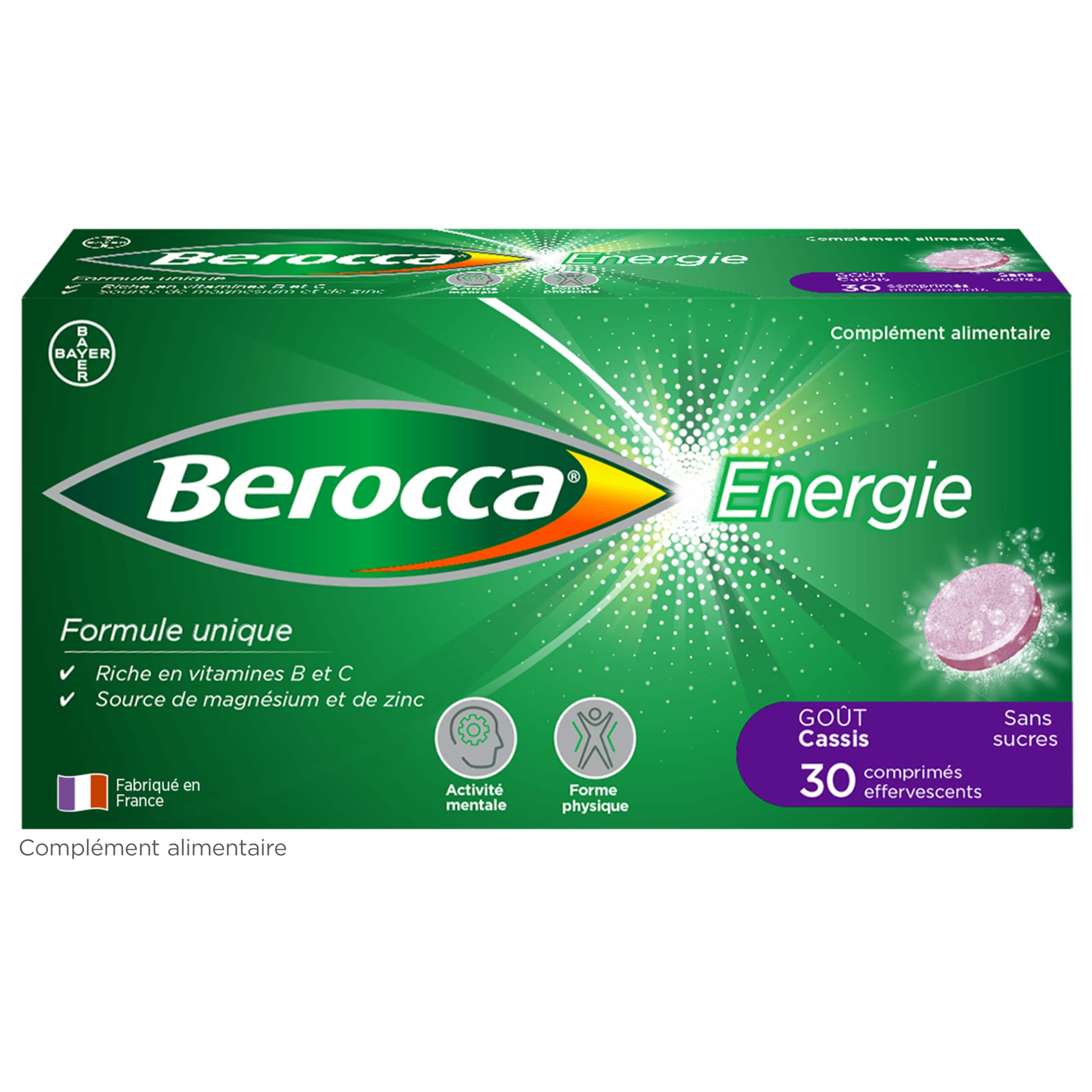 Berocca Energie Effervescent Cassis 0