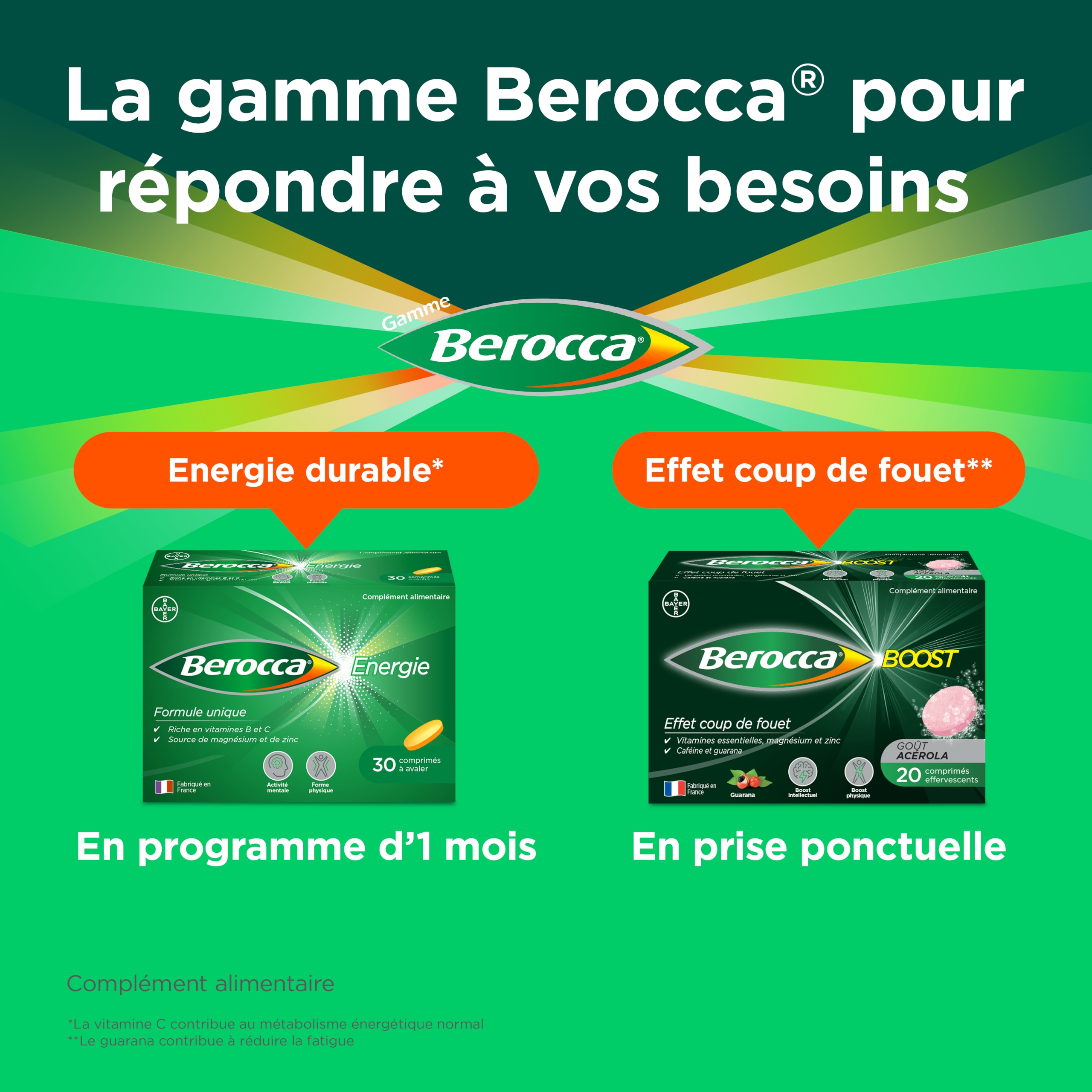 Complément alimentaire Berocca Energie à avaler