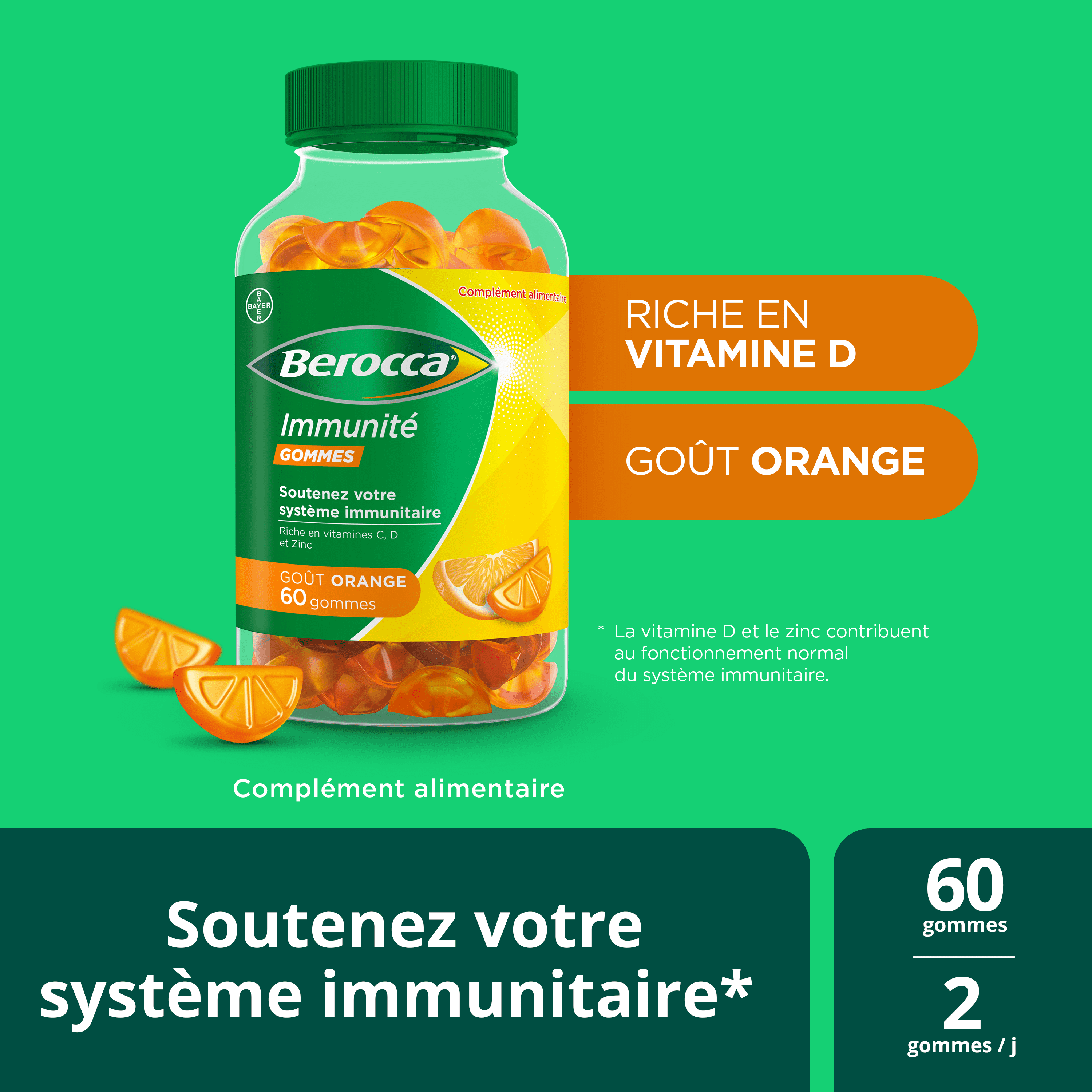 Berocca® Immunité Gommes