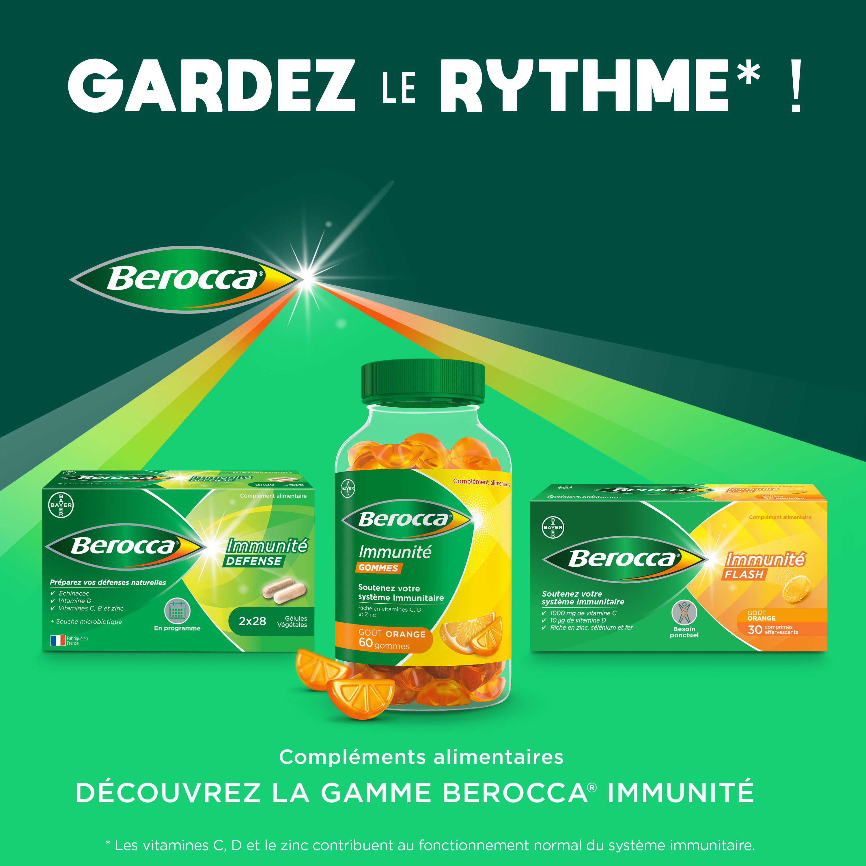 Berocca® Immunité Gommes