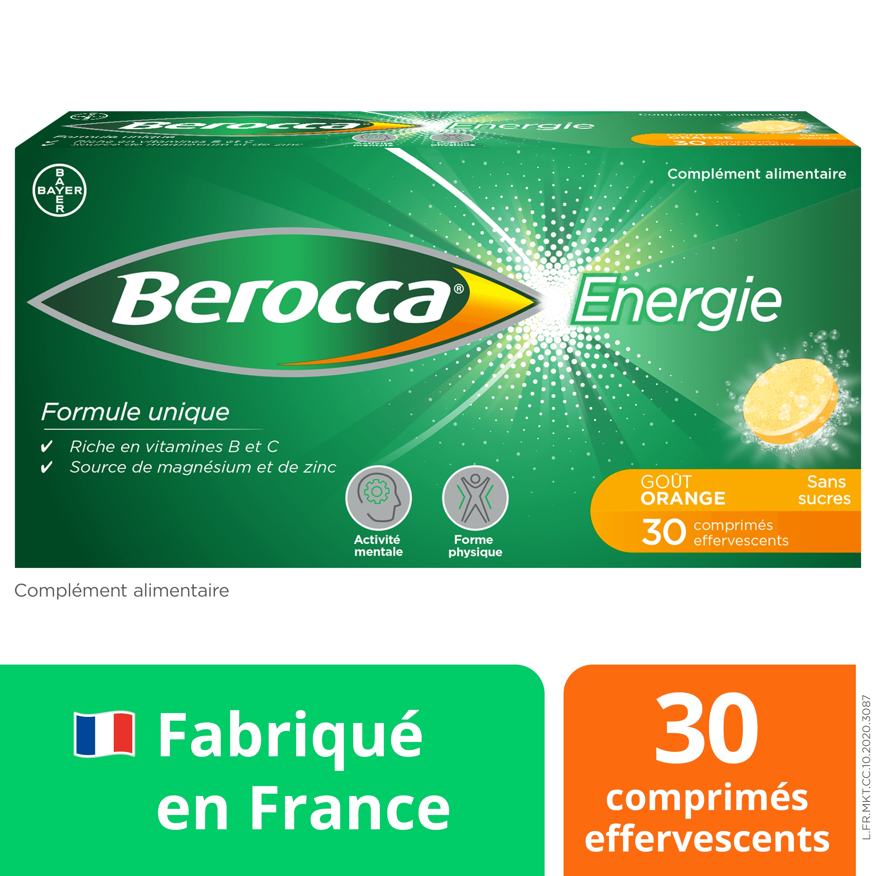 Complément alimentaire Berocca Energie Orange